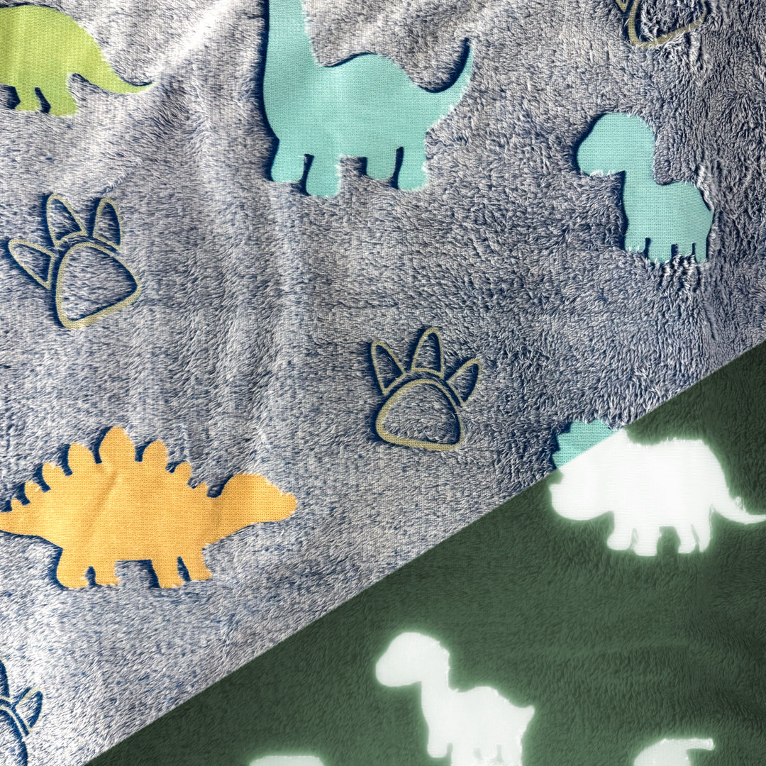 Dino Land - Fleece Glow in the dark.