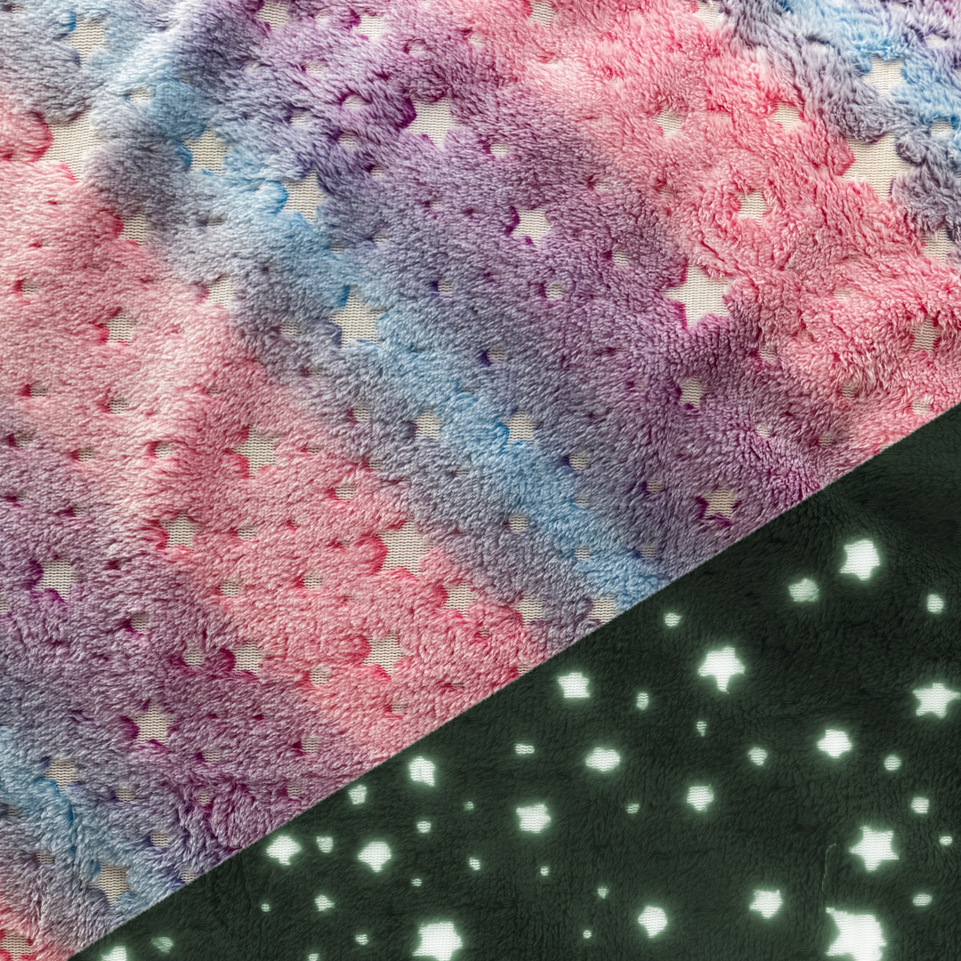 Star Multi - Fleece Glow in the dark.