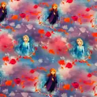 Frozen, leaf  - Trikåtyg