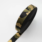 Camo, gold -  väskband, 38mm