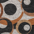 Stickat - Cirklar, brun