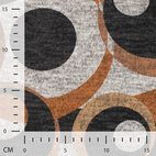 Stickat - Cirklar, brun