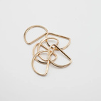 Guld  - D-ring 38mm