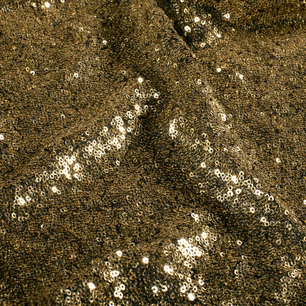 Paljett tyg - Guld