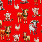 Juledjur, röd - Jogging