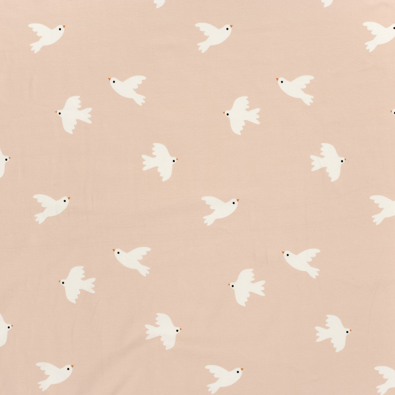 Birdie, Pink - Trikåtyg