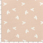 Birdie, Pink - Trikåtyg