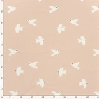 Birdie, Pink - Trikåtyg