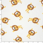 Tigers, White - Trikåtyg