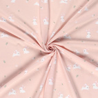 Bunny, Pink - Trikåtyg