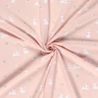 Bunny, Pink - Jersey fabric