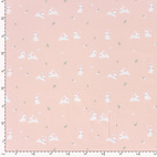 Bunny, Pink - Trikåtyg