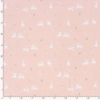 Bunny, Pink - Jersey fabric