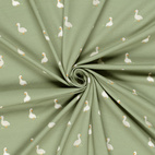 Goose, Olive Green - Trikåtyg