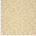 Abstract, Beige - Trikåtyg