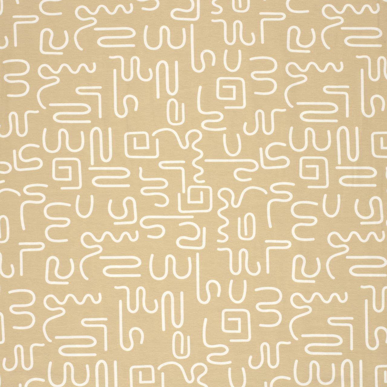 Abstract, Beige - Trikåtyg