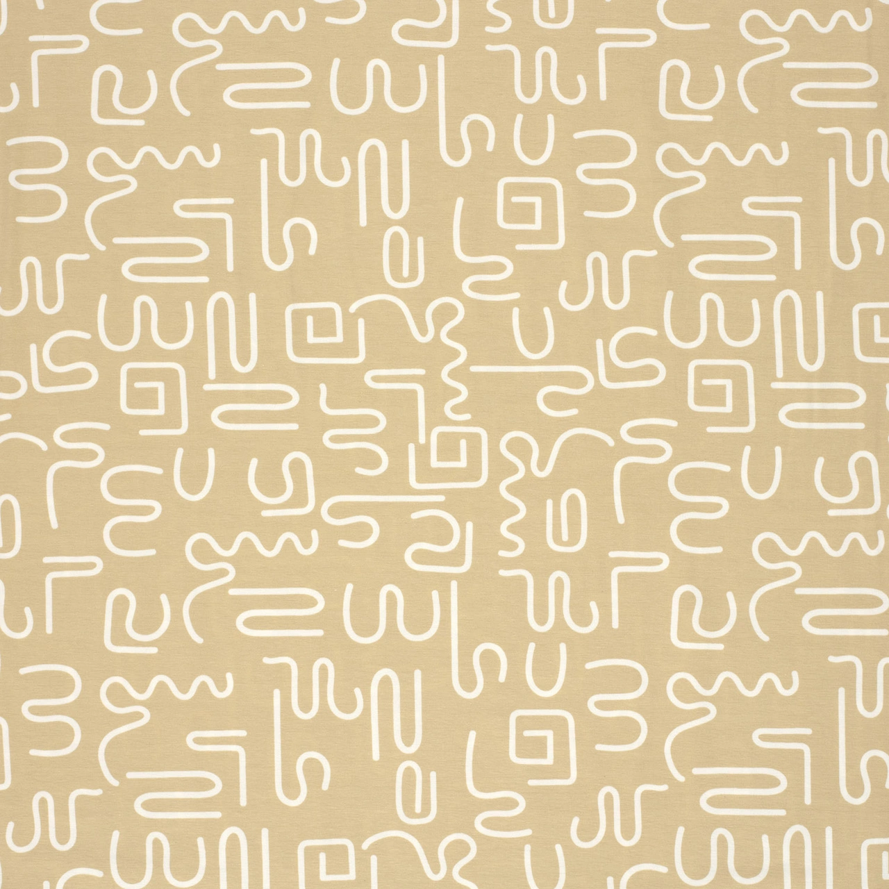 Abstract, Beige - Trikåtyg