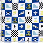 Born To Skate, White - Trikåtyg