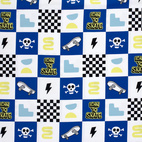 Born To Skate, White - Trikåtyg