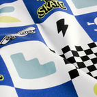 Born To Skate, White - Trikåtyg