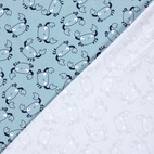 Crabs, Aqua - Trikåtyg