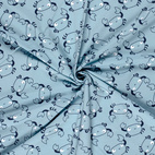 Crabs, Aqua - Trikåtyg