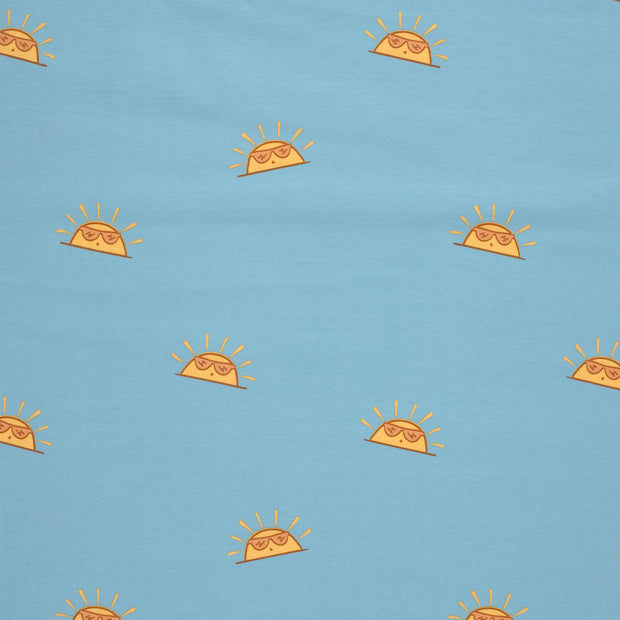 Cool Sun, Auqa - Jersey fabric