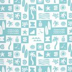 Hawaii, Auqa - Trikåtyg