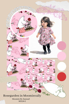 Rosenträdgård, rosa - Moomin By ZannaZ