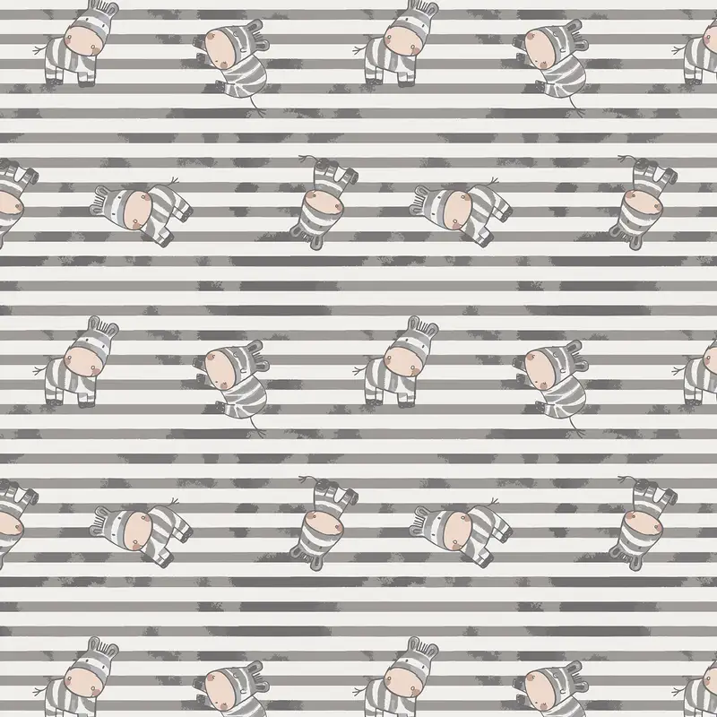 Zebra, rand - Trikåtyg