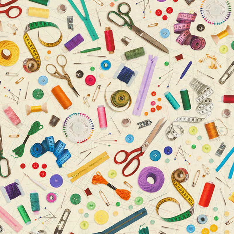 Sybehör - halv panama