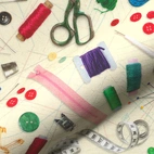 Sybehör - halv panama