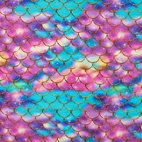 Sjöjungfru fjäll - Trikåtyg