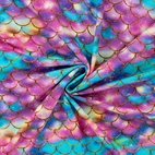 Sjöjungfru fjäll - Trikåtyg