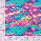 Sjöjungfru fjäll - Trikåtyg