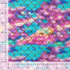 Sjöjungfru fjäll - Trikåtyg