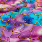 Sjöjungfru fjäll - Trikåtyg