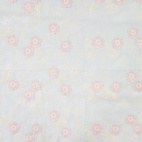 Embroidered flowers, pink - Cotton embroidery