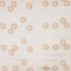 Embroidered flowers, sand - Cotton embroidery