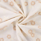 Embroidered flowers, sand - Cotton embroidery