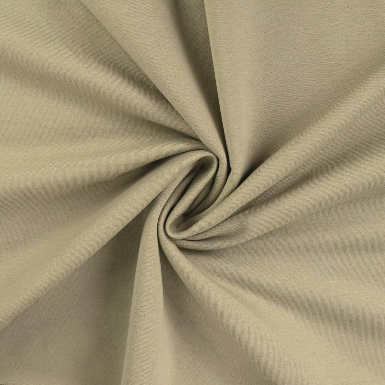 271 | Borstad Enfärgad jogging tyg - Earth Khaki