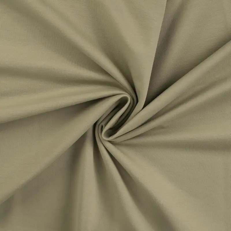 271 | Öglad Enfärgad jogging tyg - Earth Khaki