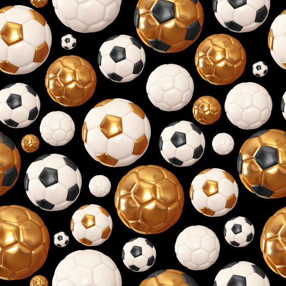 Guldbollen svart - Trikåtyg