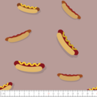 Korv med bröd gammelrosa - Trikåtyg