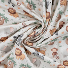 Djungeldjur - Trikåtyg