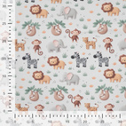 Djungeldjur - Trikåtyg