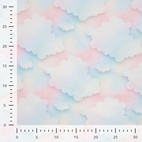 Drömmiga moln - Trikåtyg