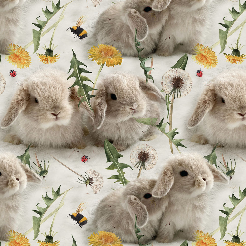 Sötchocken kanin - Trikåtyg