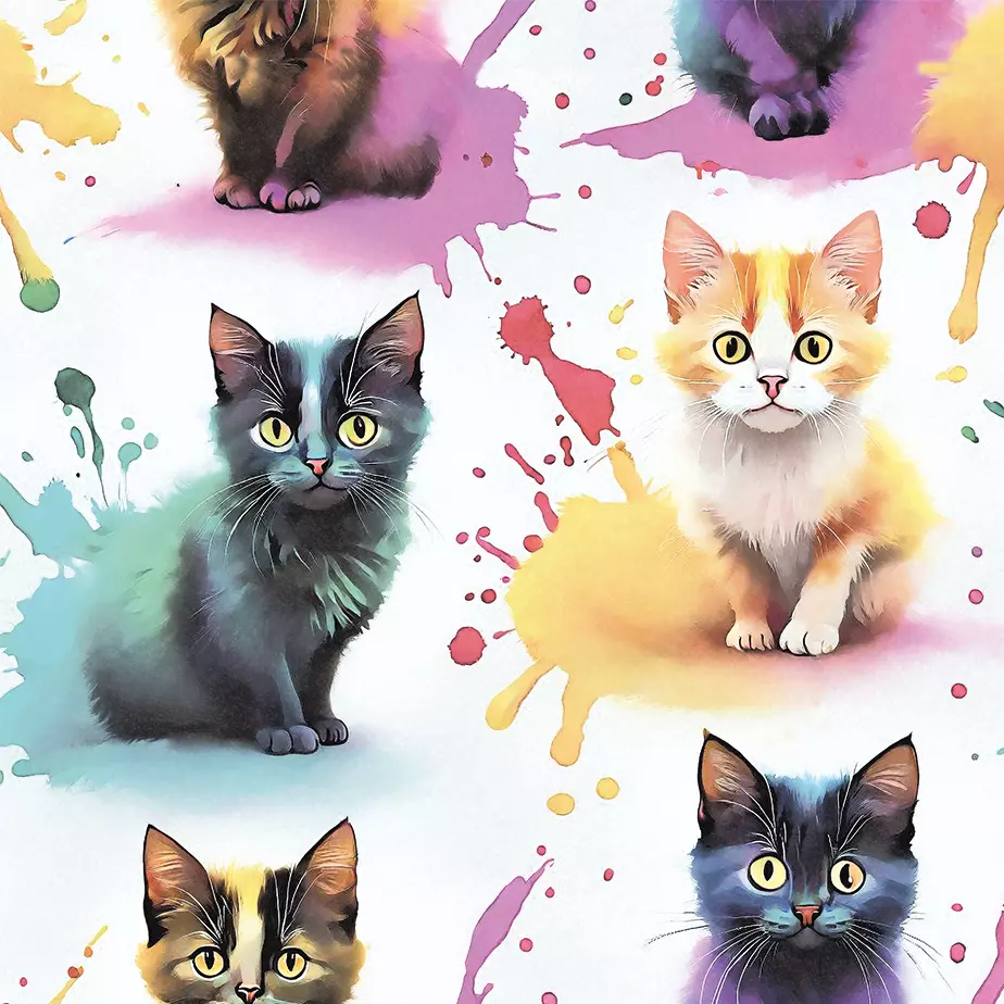 Kattkonst - Trikåtyg