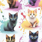 Kattkonst - Trikåtyg